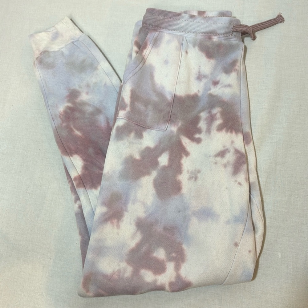 Pink Rose Tie Dye Sweatpants